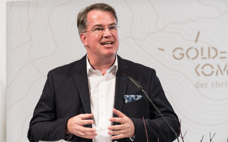 Laudator Michael Voß (Radioredakteur, Vorstand Christlicher Medienverbund KEP)