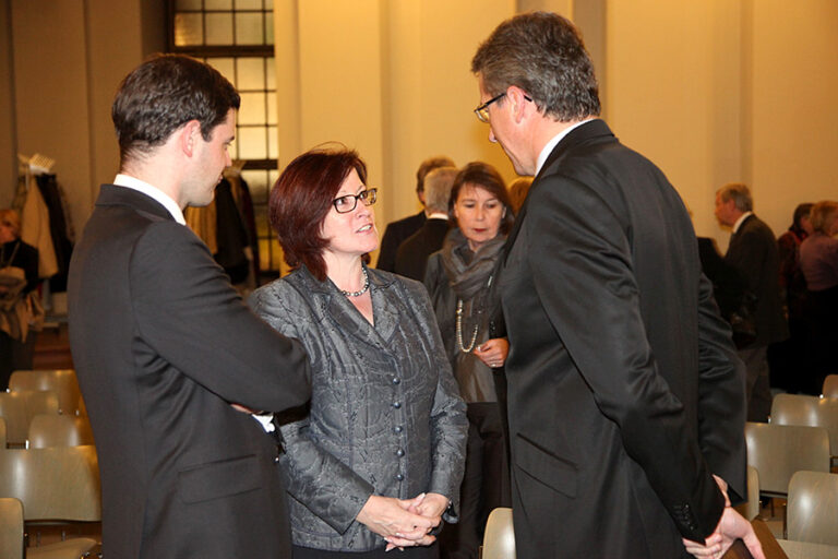 Michael Güntner, Büroleiter Volker Kauder, Ingrid Fischbach MdB, stellv. Fraktionschefin CDU/CSU u. Bernhard Felmberg